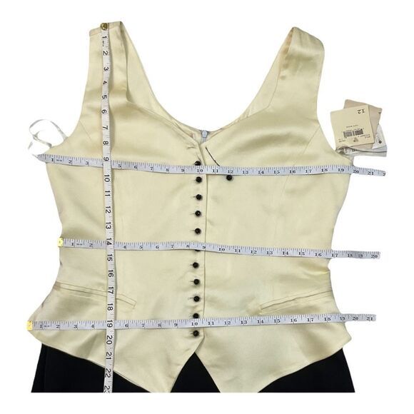 Dana Buchman Women’s Vintage CAFE RUSSE    Ivory And Black Dress .Size 12. - Picture 13 of 15